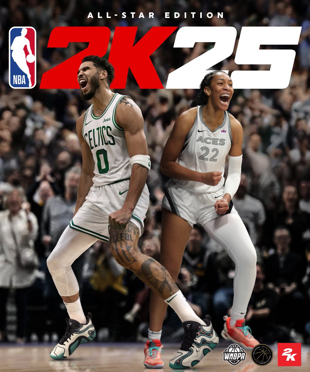 2K官方：塔图姆携手阿贾-威尔逊成为NBA2K25封面人物